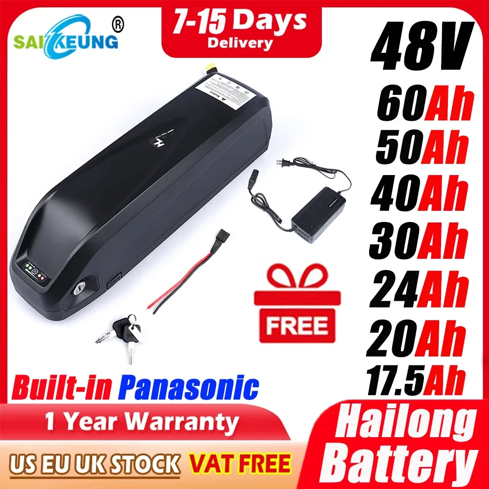 Ebike Battery 48V 20Ah Hailong - Оригинальный аккумулятор для электровелосипеда 48 В,