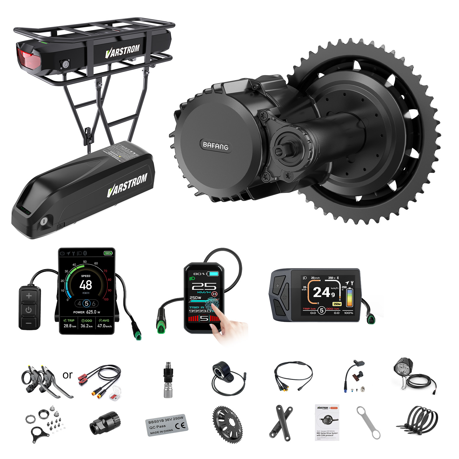 [Доставка из США] Мотор Bafang – обзор и цена Mid Drive Motor Kit 52V 1000W