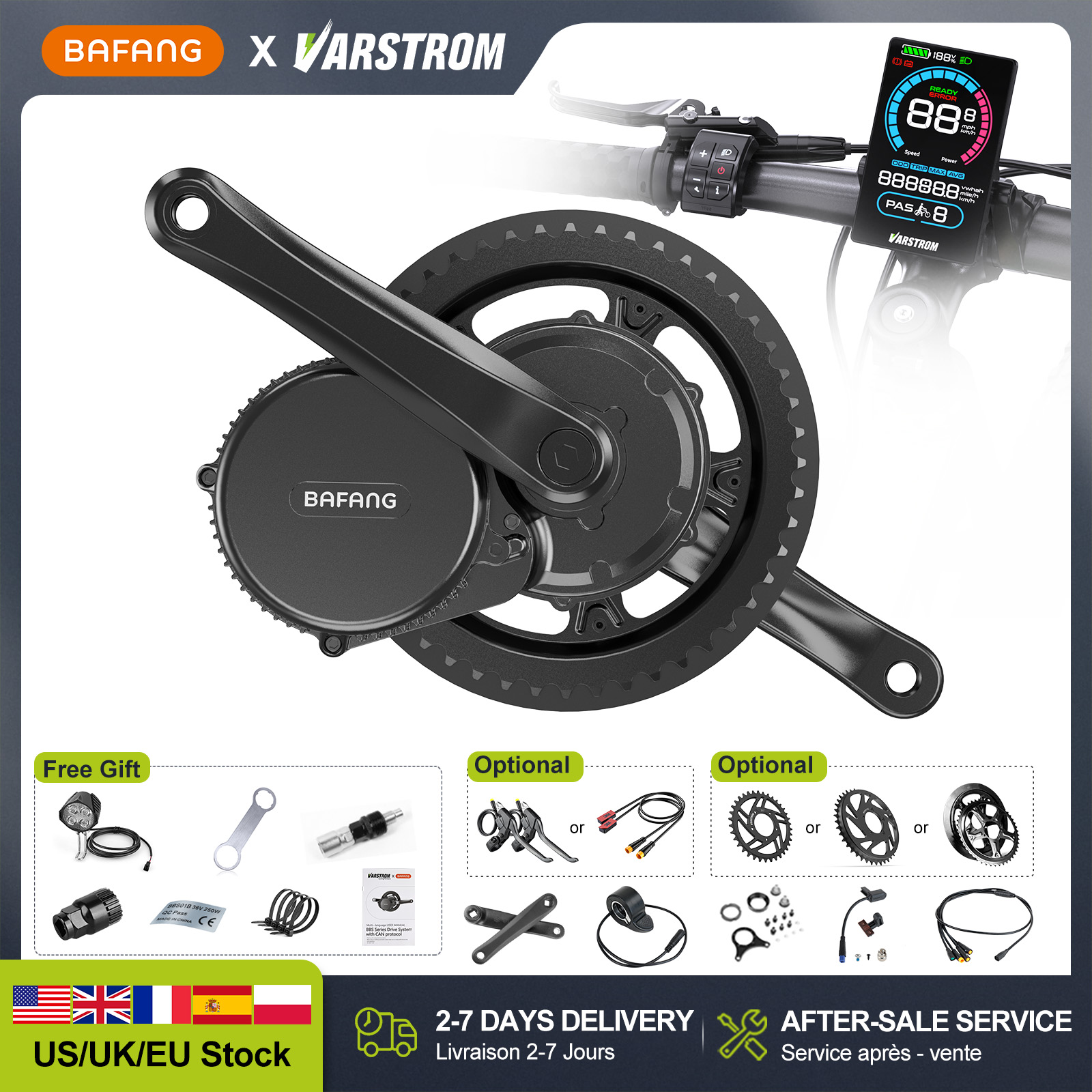 [Склад США] Электродвигатель B – обзор и цена Bafang Bbshd 1000W Conversion Kit